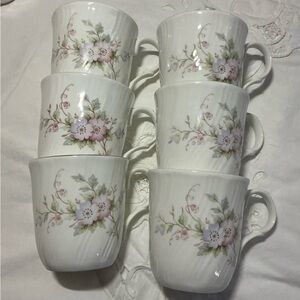 Vintage SADLER Wellington Fine Bone China Coffee Mug - Set of 6